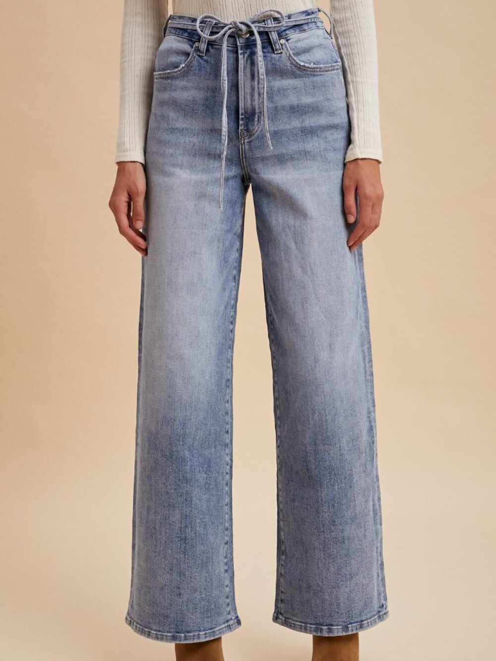 Anniewear Wide Leg High Waisted Jeans
